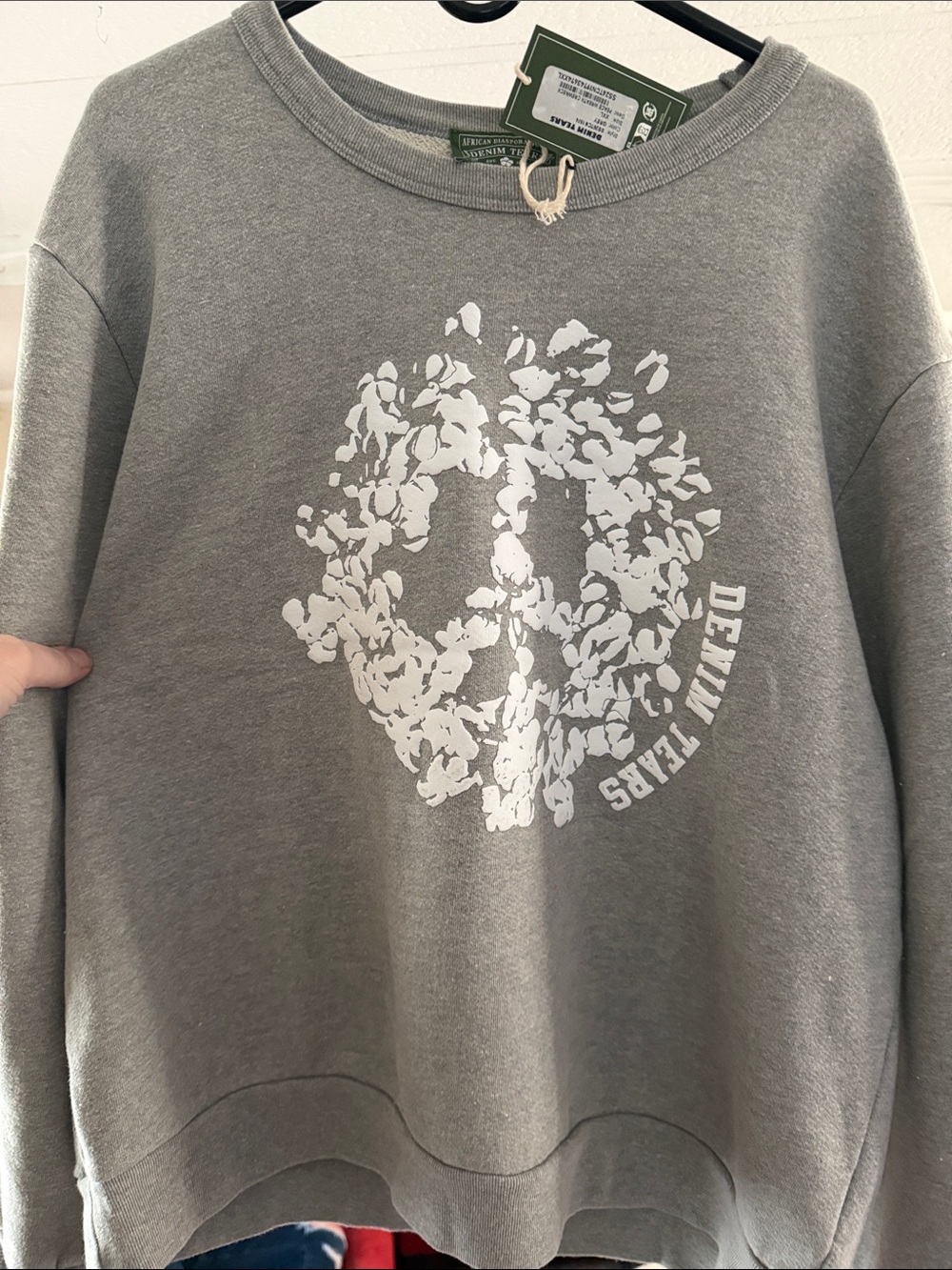 Authentic Denim Tears "Wreath" crewneck size XXL